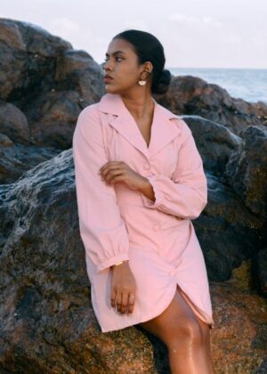 Blushlight - Pink Blazer Dress - Nivana