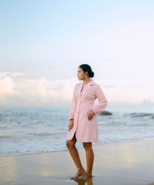 Blushlight - Pink Blazer Dress - Nivana - Image 3